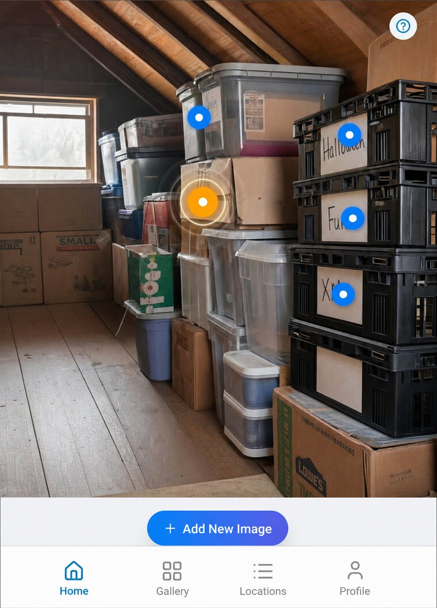 The matching dot lit up yellow on a storage photo